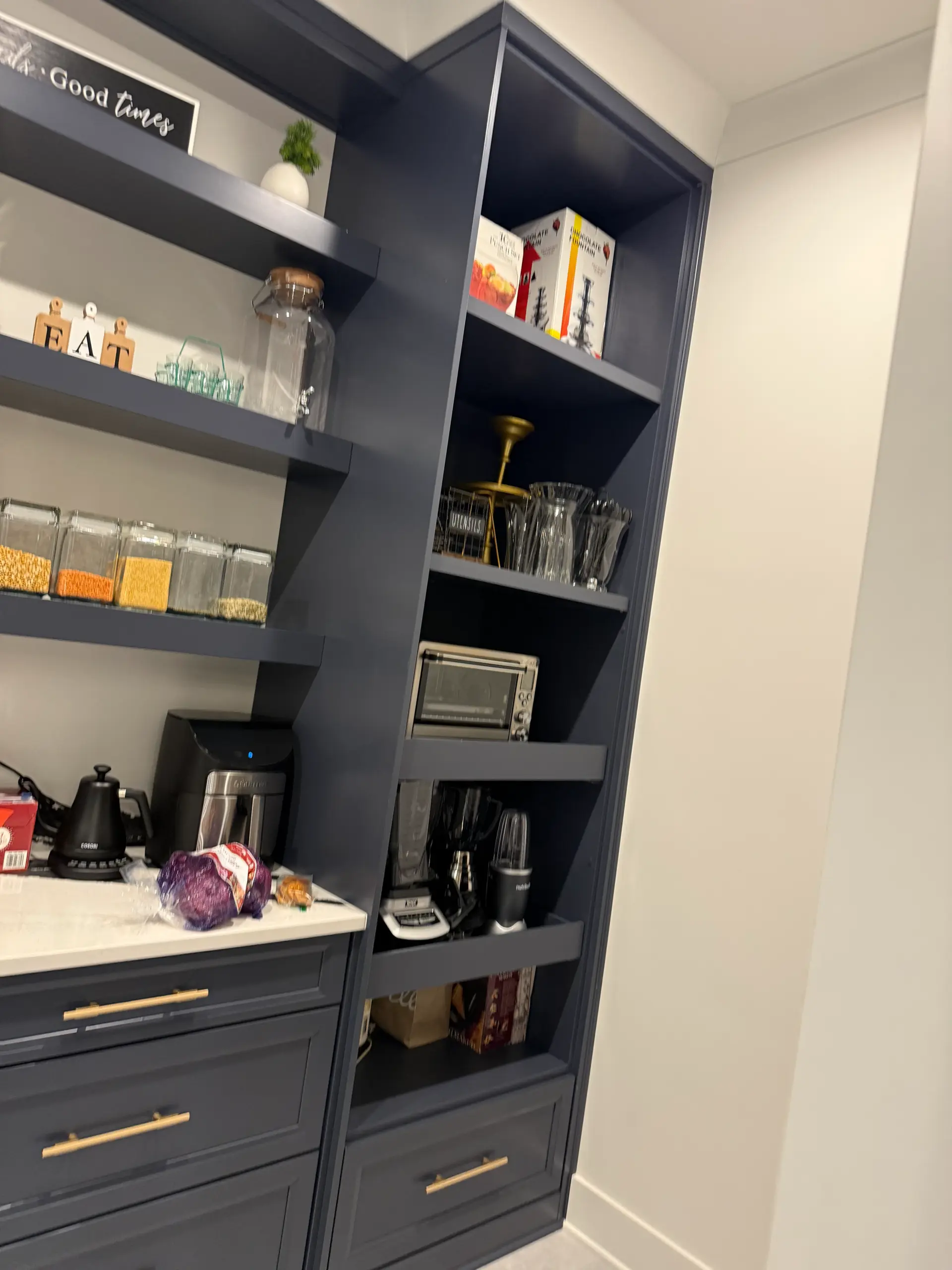 Luxury home interior with smart home controls and premium finishes